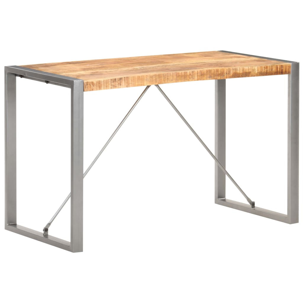 vidaXL Ruokapöytä 120x60x75 cm täysi karkea mangopuu