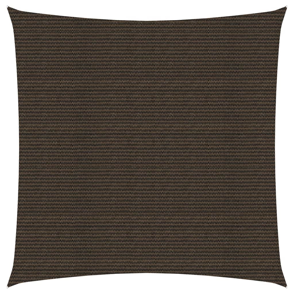 vidaXL Aurinkopurje 160 g/m² ruskea 7x7 m HDPE