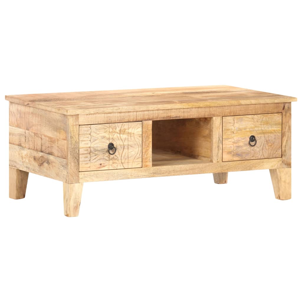 vidaXL Sohvapöytä 100x55x40 cm karkea mangopuu