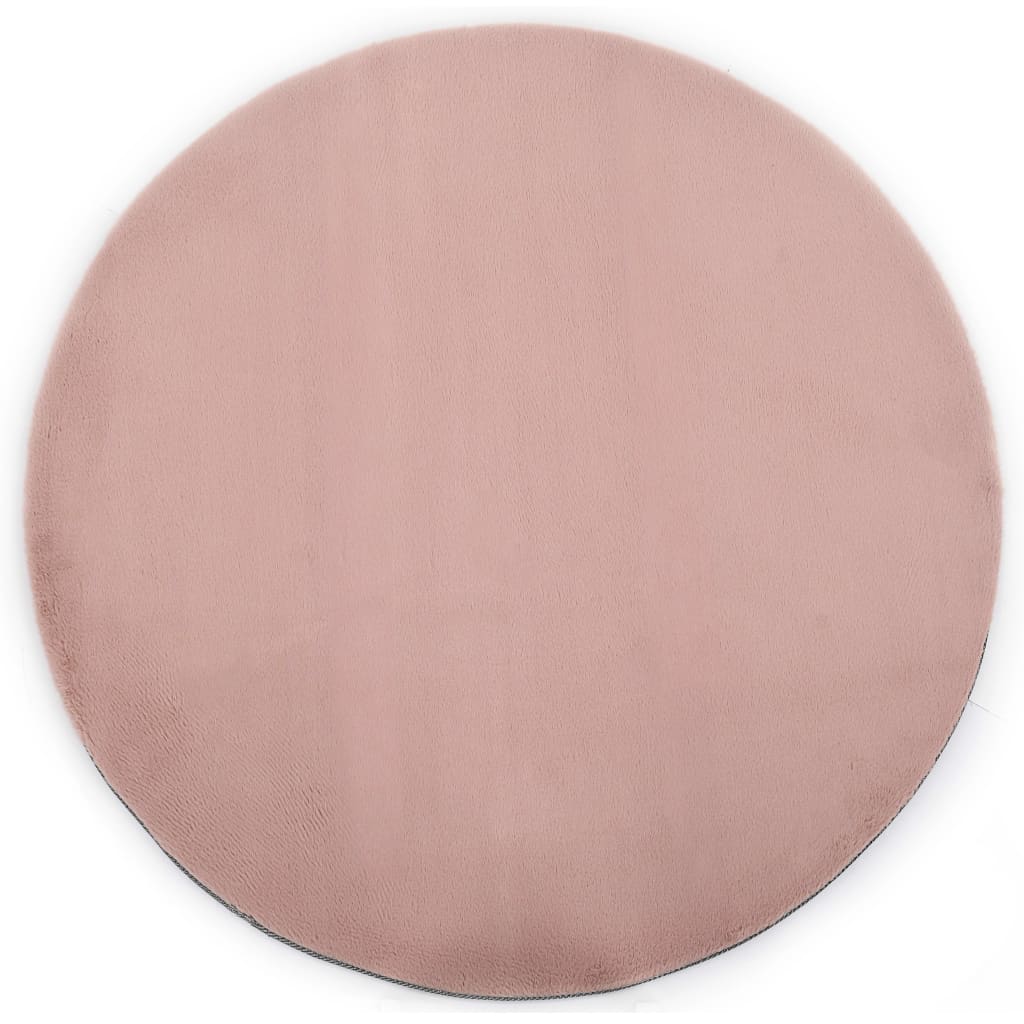 vidaXL Matto 80 cm jäniksen tekonahka vanha pinkki