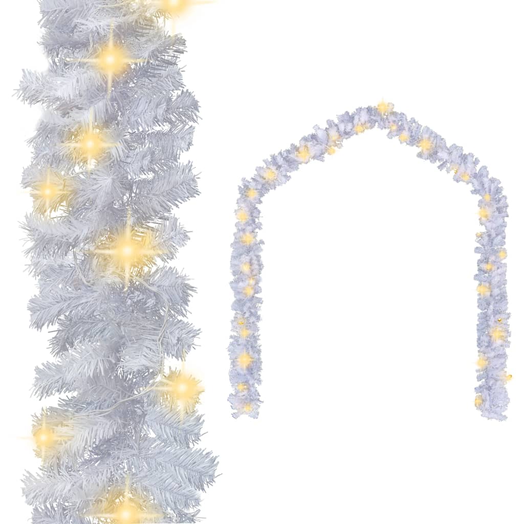 vidaXL Jouluköynnös LED-valoilla 5 m valkoinen