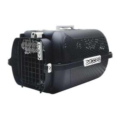Catit White Tiger Voyageur Black -kuljetuslaatikko - L 38 x S 57 x K 31 cm