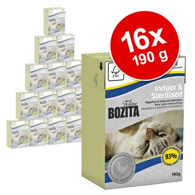 Bozita Feline 16 x 190 g - Indoor & Sterilised