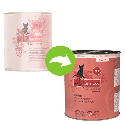 Catz Finefood -purkkiruoka 6 x 800 g - lohi & siipikarja