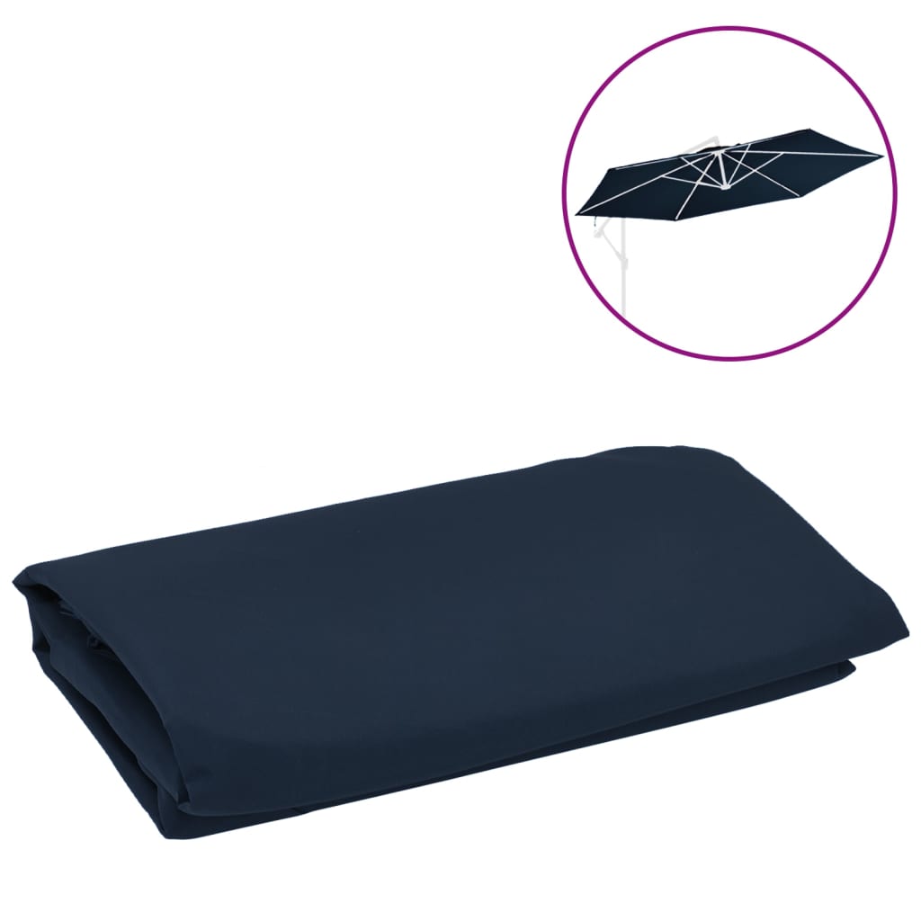 vidaXL Aurinkovarjon vaihtokangas sininen 350 cm
